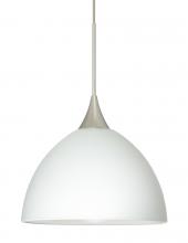 Besa Lighting 1XT-467907-LED-SN - Besa Pendant Brella Satin Nickel White 1x6W LED