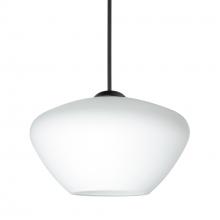  1XT-541007-BK - Besa Pendant Peri, Black Finish, Opal Matte 1x50W MAX GY6.35 Base