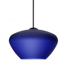  1XT-541087-BK - Besa Pendant Peri, Black Finish, Blue Matte 1x50W MAX GY6.35 Base