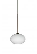 Besa Lighting 1XT-561207-BR - Besa Pendant Lasso Bronze Opal Matte 1x50W Halogen