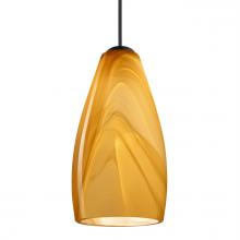  1XT-7198HN-BK - Besa Pendant Karli, Black Finish, Honey 1x50W MAX GY6.35 Base