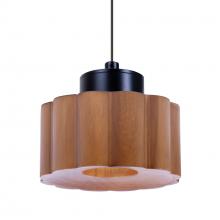  1XT-KAOMD-LED-BK - Besa Kao Pendant, Medium Shade, Black Finish, 1x3W LED