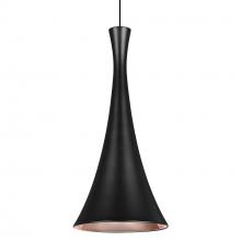  1XT-RONDO-LED-BK - Besa Rondo Pendant, Black Finish, 1x9W LED