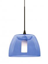  1XT-SPURBL-BR - Besa Spur Cord Pendant, Blue, Bronze Finish, 1x35W Halogen