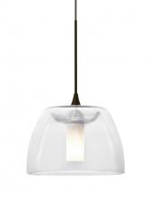 Besa Lighting 1XT-SPURCL-BR - Besa Spur Cord Pendant, Clear, Bronze Finish, 1x35W Halogen