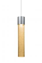  1XT-WAND12GD-LED-SN - Besa, Wanda 12 Cord Pendant, Gold Bubble, Satin Nickel Finish, 1x3W LED