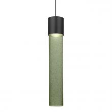  1XT-WAND12MS-LED-BK - Besa Wanda 12 Pendant, Moss Bubble, Black Finish, 1x3W LED