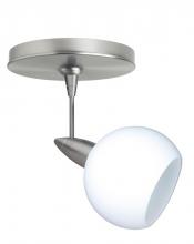  1SP-155907-SN - Besa Spotlight Palla 3 Satin Nickel Opal Matte 1x35W Halogen Mr11