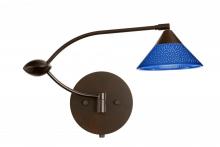  1WU-282484-BR - Besa Wall Kona Bronze Blue Starpoint 1x50W Halogen Gy6.35