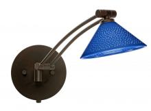  1WW-282484-BR - Besa Wall Kona Bronze Blue Starpoint 1x50W Halogen Gy6.35