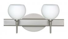 Besa Lighting 2SW-565807-LED-SN - Besa Wall Palla 5 Satin Nickel Opal Matte 2x5W LED