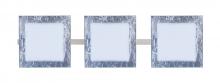  3WS-7735SF-SN - Besa Wall Alex Satin Nickel Opal/Silver Foil 3x50W G9