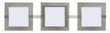 Besa Lighting 3WS-7735SM-LED-SN - Besa Wall Alex Satin Nickel Opal/Smoke 3x5W LED