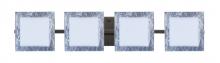  4WS-7735SF-BR - Besa Wall Alex Bronze Opal/Silver Foil 4x50W G9