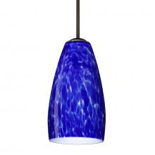 Besa Lighting B-150986-MED-BR - Besa Chrissy Pendant For Multiport Canopy Bronze Blue Cloud 1x50W MAX E26 Base