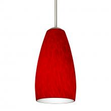 Besa Lighting B-1509RC-LED-SN - Besa Chrissy Pendant For Multiport Canopy Satin Nickel Red Cloud 1x9W LED