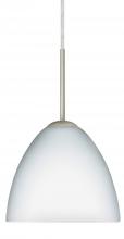 Besa Lighting B-757207-SN - Besa Sasha Pendant For Multiport Canopy Satin Nickel Opal Matte 1x50W Candelabra