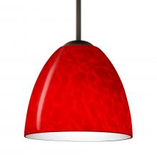 Besa Lighting B-7572RC-BR - Besa Sasha Pendant For Multiport Canopy Bronze Red Cloud 1x50W MAX E12 Base