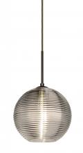  J-461602-BR - Besa Kristall 8 Pendant For Multiport Canopy Bronze Smoke 1x75W Medium Base