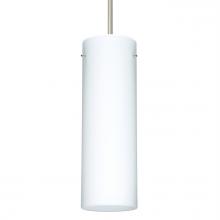 Besa Lighting J-493007-LED-SN - Besa Stilo 9 LED Pendant For Multiport Canopy Opal Matte Satin Nickel 1x9W LED