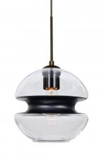 Besa Lighting J-HULA8BK-BR - Besa Hula 8 Cord Pendant