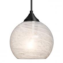  J-JILLYCL-BK - Besa, Jilly Cord Pendant For Multiport Canopy, Vapor Clear, Black Finish, 1x60W MAX E26 Base