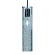 Besa Lighting J-JUNI16BL-EDIL-BK - Besa, Juni 16 Pendant For Multiport Canopy, Blue Bubble, Black, 1x4W LED Filament