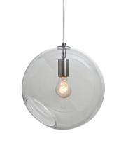 Besa Lighting J-MAESTRO12CL-SN - Besa, Maestro 12 Cord Pendant for Mulitport Canopy, Clear, Satin Nickel Finish, 1x60W