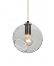 Besa Lighting J-MAESTRO8CL-BR - Besa, Maestro 8 Cord Pendant for Mulitport Canopy, Clear, Bronze Finish, 1x60W Medium