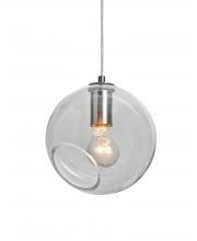 Besa Lighting J-MAESTRO8CL-SN - Besa, Maestro 8 Cord Pendant for Mulitport Canopy, Clear, Satin Nickel Finish, 1x60W