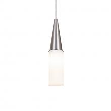  J-METRO12-LED-SN - Besa Metro 12 Pendant, Opal Matte, Black Finish, 1x9W LED