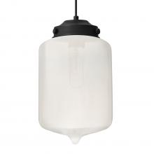  J-OLINFR-BK - Besa Olin Pendant For Multiport Canopy Black Frost 1x60W MAX E26 Base