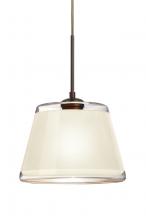  J-PIC9WH-BR - Besa Pendant For Multiport Canopy Pica 9 Bronze White Sand 1x75W Medium Base