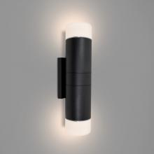  KAYA24-SW-BK - Besa Kaya 24 Sconce, Satin White Glass, Black Finish, 2x60W Medium Base