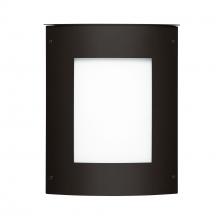  MOTO11SQ-WA-LED-BK - Besa Outdoor Moto 11 Square Black White Acrylic 1x5W LED