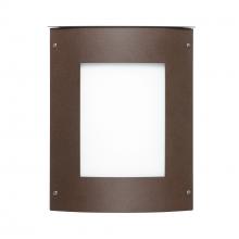  MOTO11SQ-WA-LED-BR - Besa Outdoor Moto 11 Square Bronze White Acrylic 1x5W LED