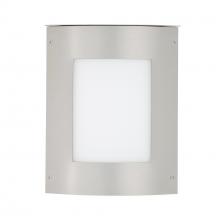  MOTO11SQ-WA-LED-SL - Besa Outdoor Moto 11 Square Silver White Acrylic 1x5W LED