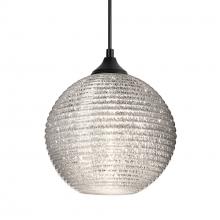  OP-4616GL-BK - Besa Kristall 8 Pendant Black Glitter 1x75W E26 Base