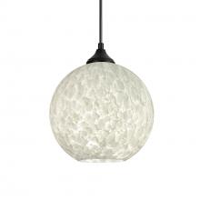  OP-COCO819-BK - Besa Coco 8 Pendant, Carrera, Black Finish, 1x60W E26 Base