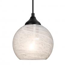  OP-JILLYCL-BK - Besa, Jilly Outdoor Pendant, Vapor Clear, Black Finish, 1x60W E26 Base