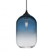  OP-OMEGA12ST-BK - Besa, Omega 12 Outdoor Pendant,Steel/Clear, Black Finish, 1x60W E26 Base