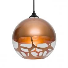  OP-ROCKYCP-BK - Besa, Rocky Outdoor Pendant, Copper, Black Finish, 1x60W E26 Base