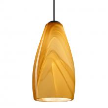  RXP-7198HN-LED-BK - Besa Pendant Karli, Black Finish, Honey 1x5W LED