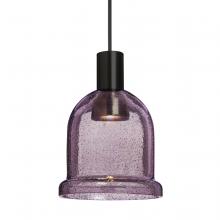  RXP-KIBAPL-LED-BK - Besa Kiba Pendant, Plum Bubble, Black Finish, 1x3W LED