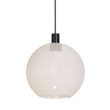  RXP-NEWTON8MW-LED-BK - Besa, Newton 8 Cord Pendant, Milky White, Black Finish, 1x3W LED