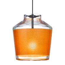  RXP-PIC6GD-BK - Besa Pendant Pica 6 Black Finish, Gold Sand 1x50W MAX GY6.35 Base