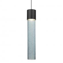  RXP-WAND12BL-LED-BK - Besa Wanda 12 Pendant, Blue Bubble, Black Finish, 1x3W LED