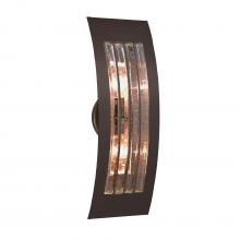  SAIL17SM-EDIL-BR - Besa, Sail Wall Sconce,Smoke Bubble, Bronze Finish, 2x5W LED Filament