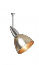  SP-1758GF-06-SN - Besa Spotlight With 6" Stem Divi Satin Nickel Gold Foil 1x50W Halogen Mr16