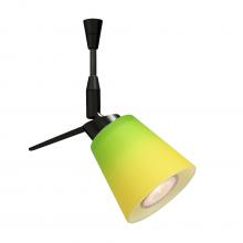  SP-5042GY-BK - Besa, Canto 3 Spotlight, Bicolor Green/Yellow, Black Finish, 1x35W MAX GU5.3 Base